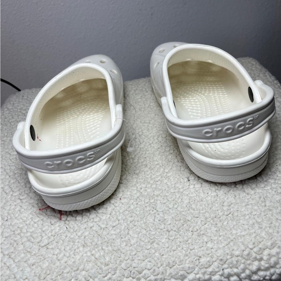 Crocs Classic Clogs Women’s 6 Men’s 8 Unisex Comfort Shoes White Slides - Picture 3 of 5